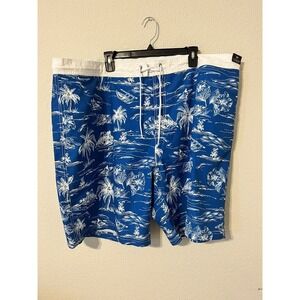 Roundtree and Yorke Men's Swimming Trunks Blue Size 3XB NWT